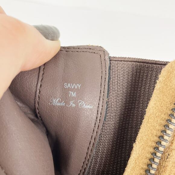 Donald Pliner Womens Savvy Bootie 7 Caramel Tan Brown Buckle Strap Leather NWOB - Picture 16 of 16